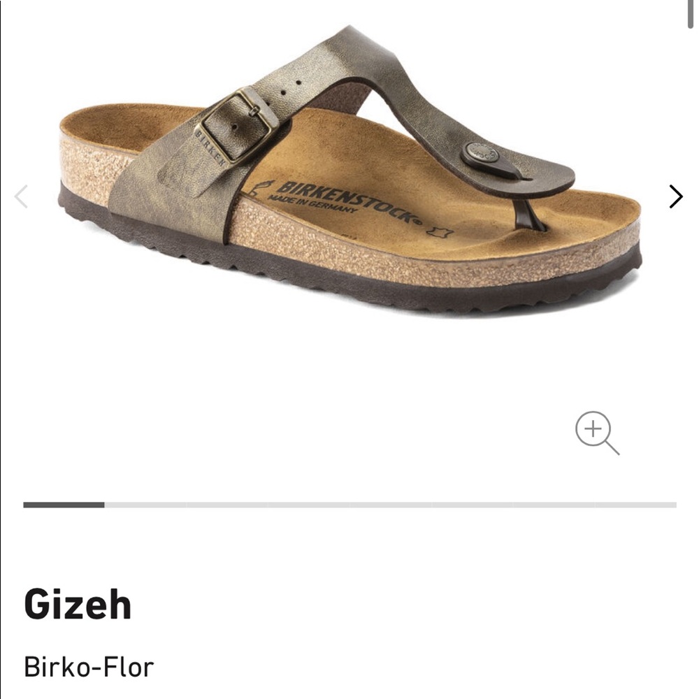 Birkenstock Gizeh Strap Sandal Golden Brown Size 37
